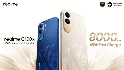 realme C100x Launches in Malaysia With 8,000mAh Battery, 120Hz Display and Tougher Durability